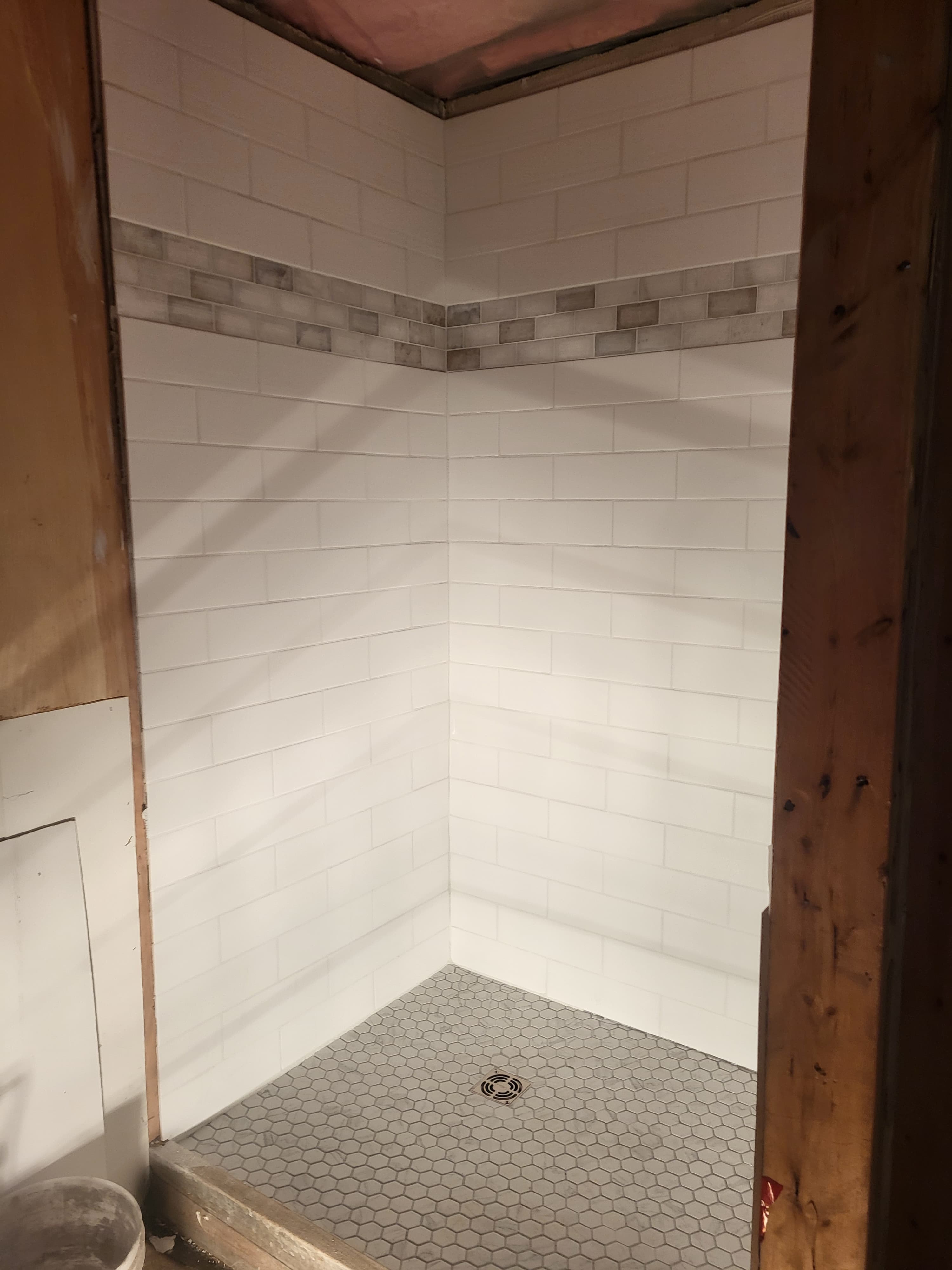 Shower Tiling Project - After