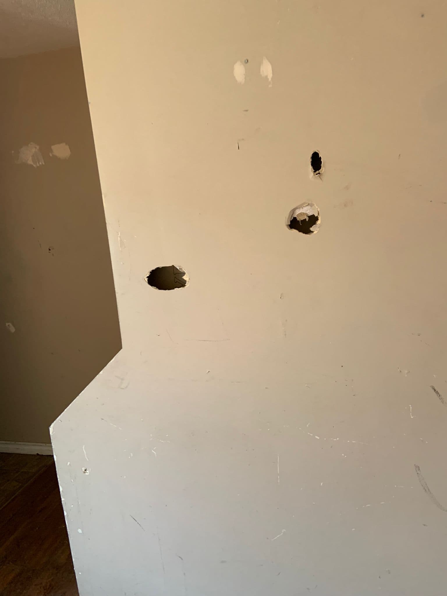 Wall Repair - Before